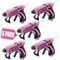 Pink Power 5 Set Mini Cordless Hot Glue Gun Kits with Stand – 100 Sticks, Battery Powered, Wireless, Fast Heating, USB Rechargeable, Portable Glue Gun for DIY Crafts, Home Repairs, and School Projects